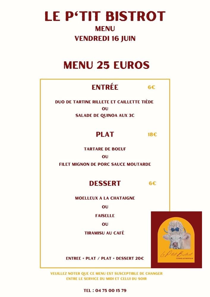 Le P'tit Bistrot - Menu Image 1