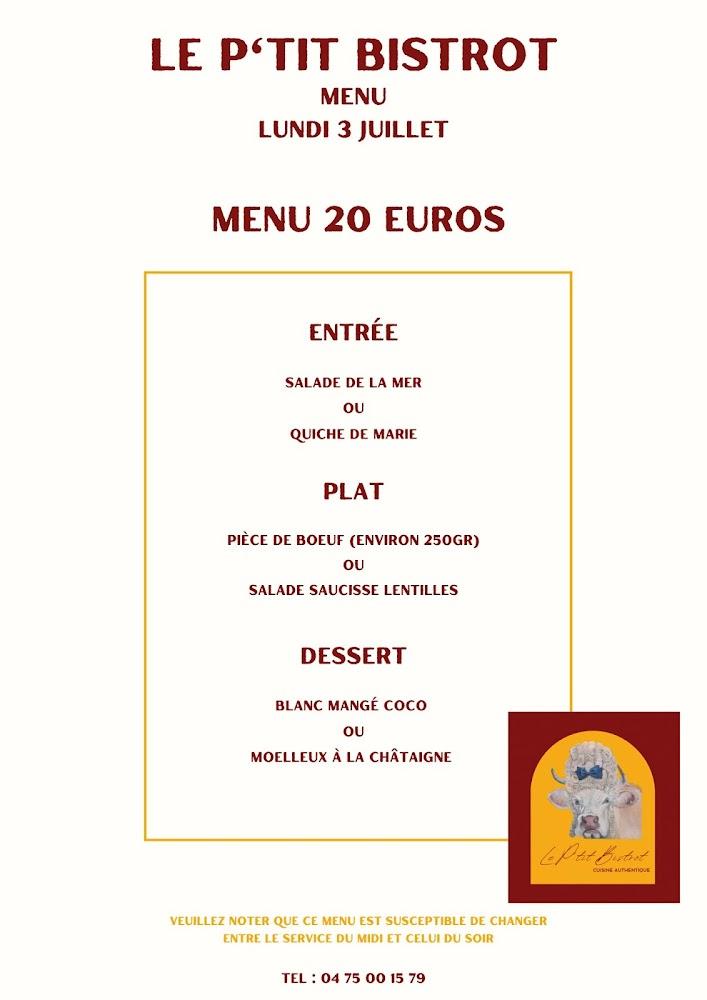 Le P'tit Bistrot - Menu Image 2