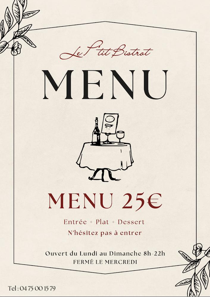 Le P'tit Bistrot - Menu Image 4